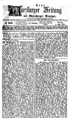 Neue Würzburger Zeitung Montag 3. Juli 1871