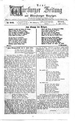 Neue Würzburger Zeitung Mittwoch 5. Juli 1871