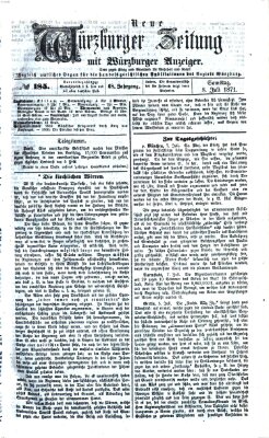 Neue Würzburger Zeitung Samstag 8. Juli 1871