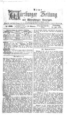 Neue Würzburger Zeitung Donnerstag 13. Juli 1871