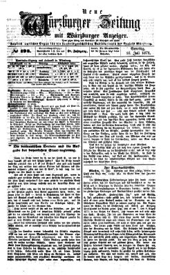 Neue Würzburger Zeitung Sonntag 16. Juli 1871