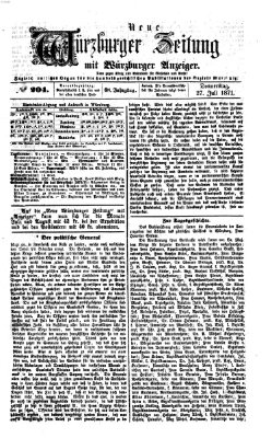 Neue Würzburger Zeitung Donnerstag 27. Juli 1871