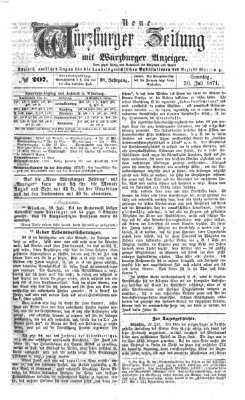 Neue Würzburger Zeitung Sonntag 30. Juli 1871