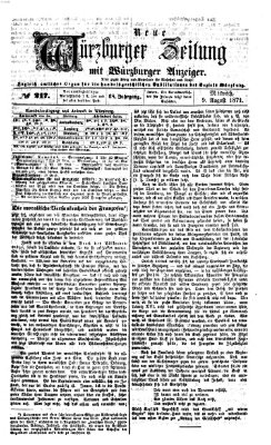 Neue Würzburger Zeitung Mittwoch 9. August 1871