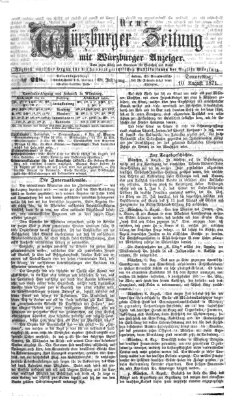 Neue Würzburger Zeitung Donnerstag 10. August 1871