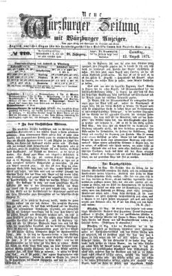 Neue Würzburger Zeitung Samstag 12. August 1871