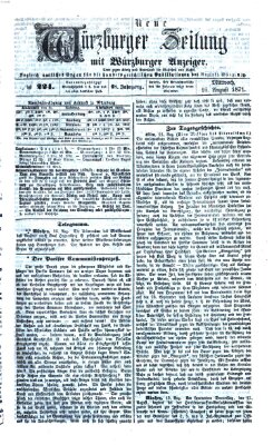 Neue Würzburger Zeitung Mittwoch 16. August 1871