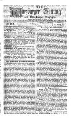 Neue Würzburger Zeitung Donnerstag 24. August 1871