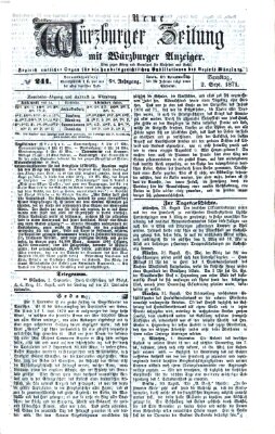 Neue Würzburger Zeitung Samstag 2. September 1871