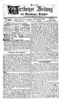 Neue Würzburger Zeitung Sonntag 3. September 1871