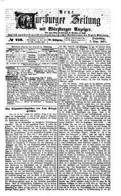 Neue Würzburger Zeitung Donnerstag 7. September 1871