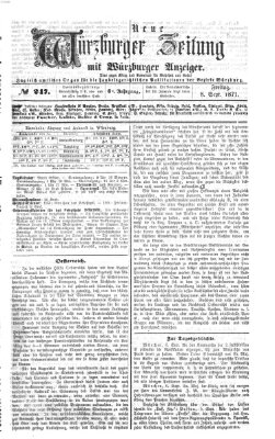 Neue Würzburger Zeitung Freitag 8. September 1871