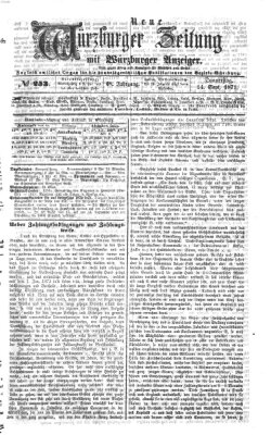 Neue Würzburger Zeitung Donnerstag 14. September 1871