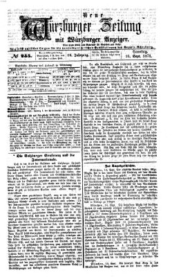 Neue Würzburger Zeitung Samstag 16. September 1871