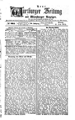 Neue Würzburger Zeitung Montag 25. September 1871