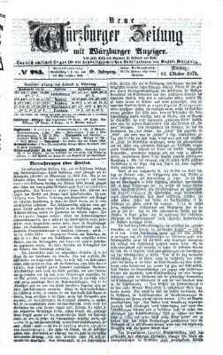 Neue Würzburger Zeitung Montag 16. Oktober 1871