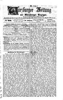 Neue Würzburger Zeitung Dienstag 17. Oktober 1871