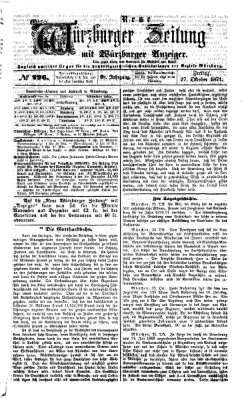 Neue Würzburger Zeitung Freitag 27. Oktober 1871