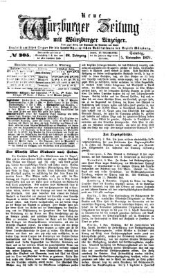 Neue Würzburger Zeitung Sonntag 5. November 1871