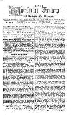 Neue Würzburger Zeitung Mittwoch 8. November 1871