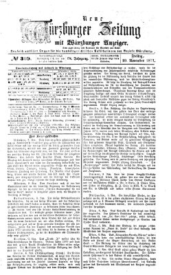 Neue Würzburger Zeitung Freitag 10. November 1871