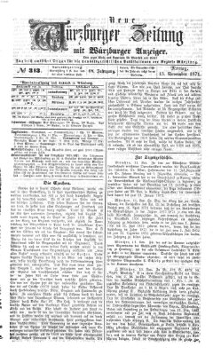 Neue Würzburger Zeitung Montag 13. November 1871