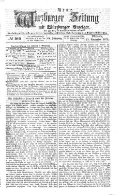 Neue Würzburger Zeitung Mittwoch 15. November 1871