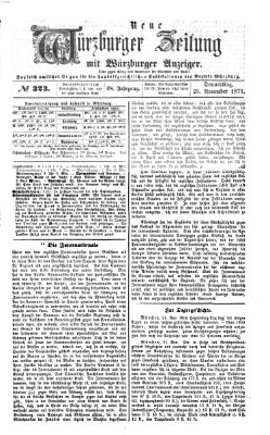 Neue Würzburger Zeitung Donnerstag 23. November 1871