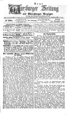 Neue Würzburger Zeitung Freitag 24. November 1871