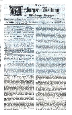 Neue Würzburger Zeitung Sonntag 26. November 1871