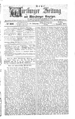 Neue Würzburger Zeitung Freitag 1. Dezember 1871