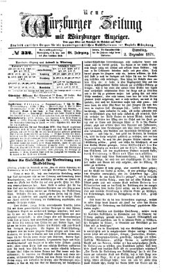 Neue Würzburger Zeitung Samstag 2. Dezember 1871