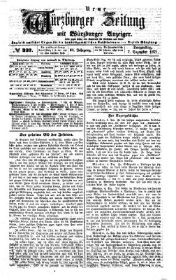 Neue Würzburger Zeitung Donnerstag 7. Dezember 1871