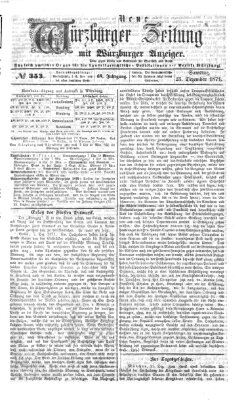 Neue Würzburger Zeitung Samstag 23. Dezember 1871