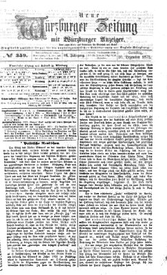 Neue Würzburger Zeitung Samstag 30. Dezember 1871
