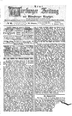 Neue Würzburger Zeitung Samstag 6. Januar 1872