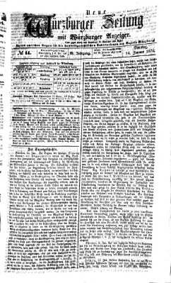 Neue Würzburger Zeitung Sonntag 14. Januar 1872