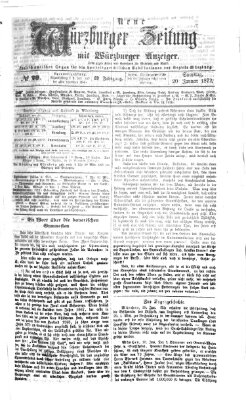 Neue Würzburger Zeitung Samstag 20. Januar 1872