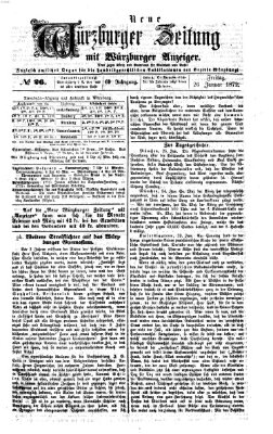 Neue Würzburger Zeitung Freitag 26. Januar 1872