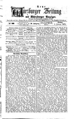 Neue Würzburger Zeitung Montag 5. Februar 1872