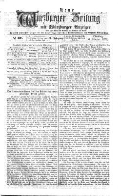 Neue Würzburger Zeitung Dienstag 6. Februar 1872