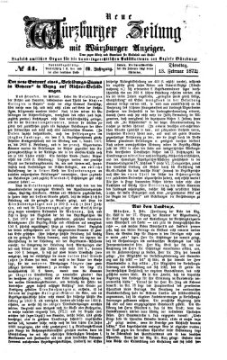 Neue Würzburger Zeitung Dienstag 13. Februar 1872