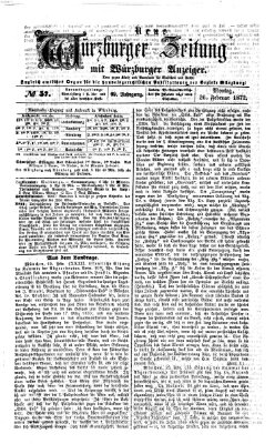 Neue Würzburger Zeitung Montag 26. Februar 1872