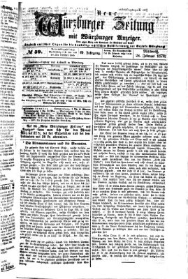 Neue Würzburger Zeitung Mittwoch 28. Februar 1872