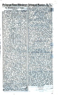 Neue Würzburger Zeitung Freitag 15. März 1872