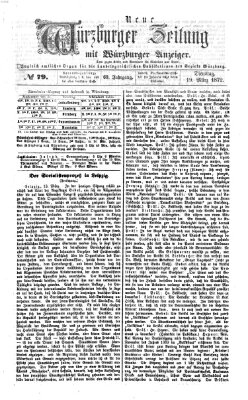 Neue Würzburger Zeitung Dienstag 19. März 1872