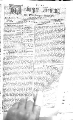 Neue Würzburger Zeitung Samstag 23. März 1872