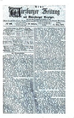 Neue Würzburger Zeitung Freitag 29. März 1872