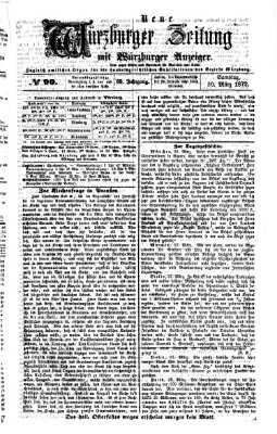 Neue Würzburger Zeitung Samstag 30. März 1872