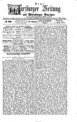 Neue Würzburger Zeitung Samstag 6. April 1872